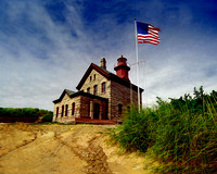 The North Light with Flag