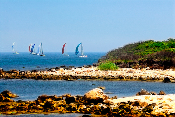 "Race Week" Sailboats off Old Harbor Point