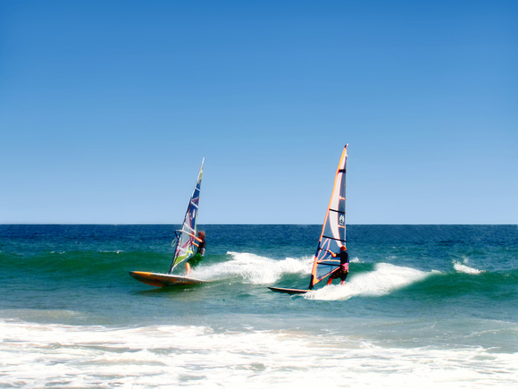 Wind Surfers at Mansion Beach
